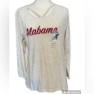 NWT Alabama Women’s Football Long Sleeve Blouse M